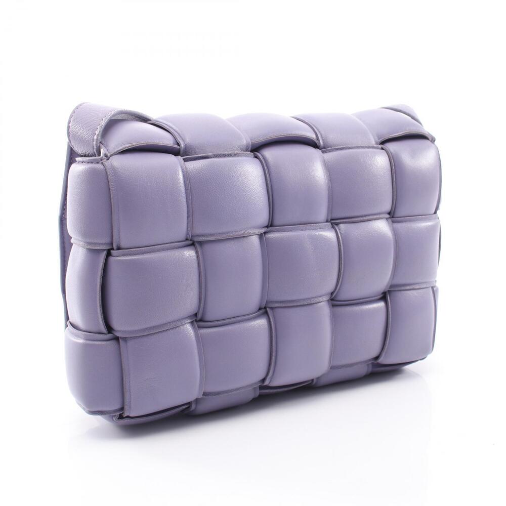 Bottega Veneta Intrecciato Leather Cassette Padded Purple Shoulder Bag Purple